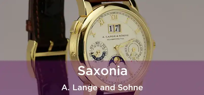  Saxonia A. Lange and Sohne